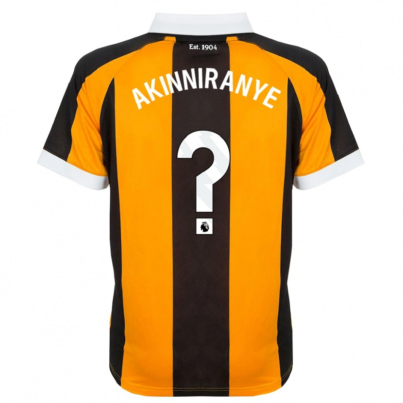 Danxen Hombre Camiseta George Akinniranye #0 Naranja Negro Blanco 1ª Equipación 2026/27 La Camisa México