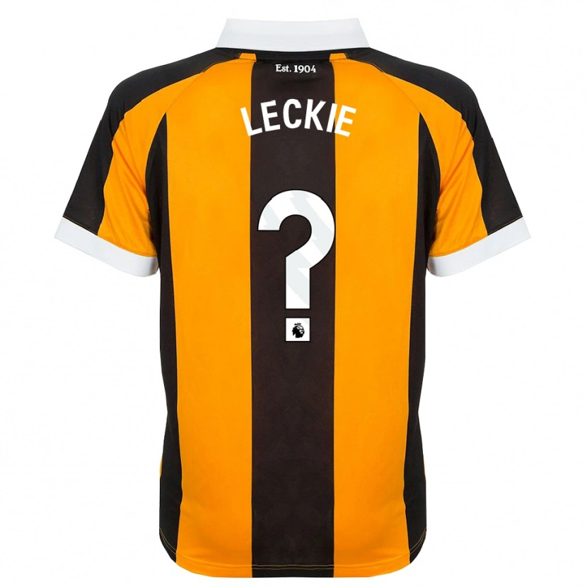 Danxen Hombre Camiseta Jack Leckie #0 Naranja Negro Blanco 1ª Equipación 2026/27 La Camisa México