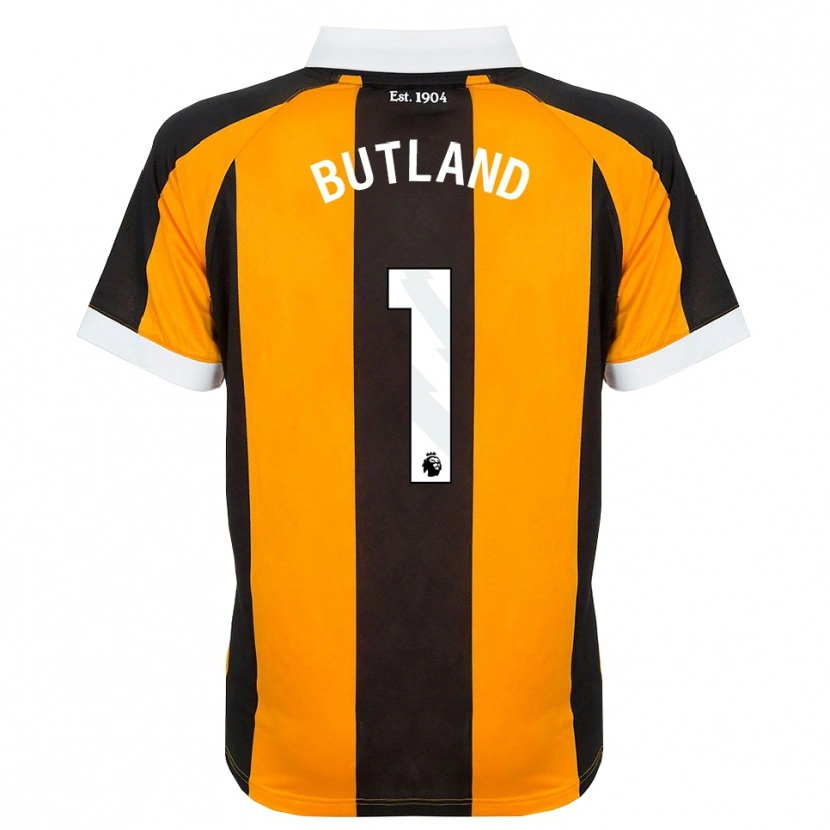 Danxen Hombre Camiseta Jack Butland #1 Naranja Negro Blanco 1ª Equipación 2026/27 La Camisa México