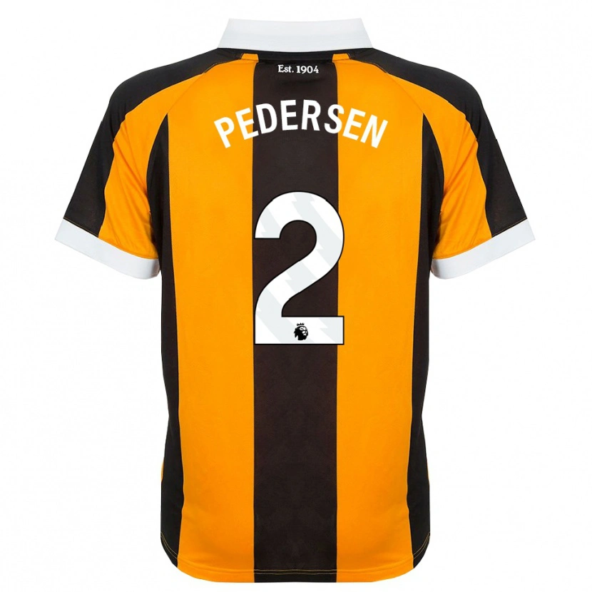 Danxen Hombre Camiseta Eden Pedersen #2 Naranja Negro Blanco 1ª Equipación 2026/27 La Camisa México