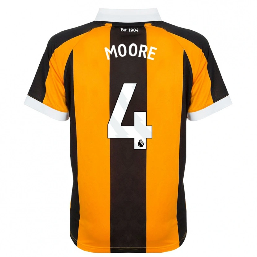 Danxen Hombre Camiseta Bobby Moore #4 Naranja Negro Blanco 1ª Equipación 2026/27 La Camisa México