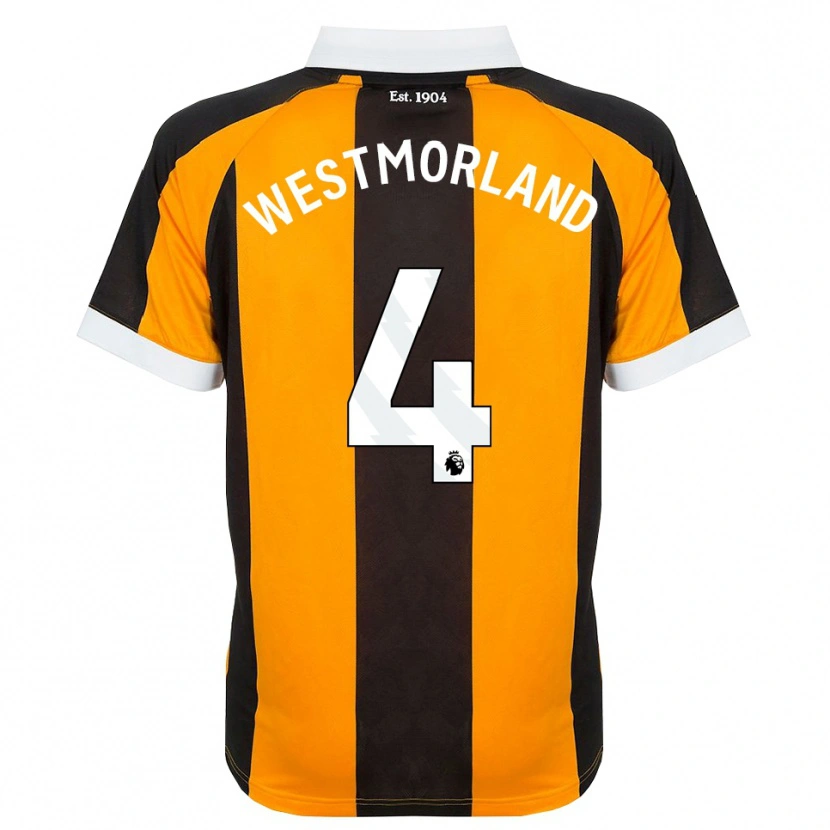 Danxen Hombre Camiseta Emma Westmorland #4 Naranja Negro Blanco 1ª Equipación 2026/27 La Camisa México