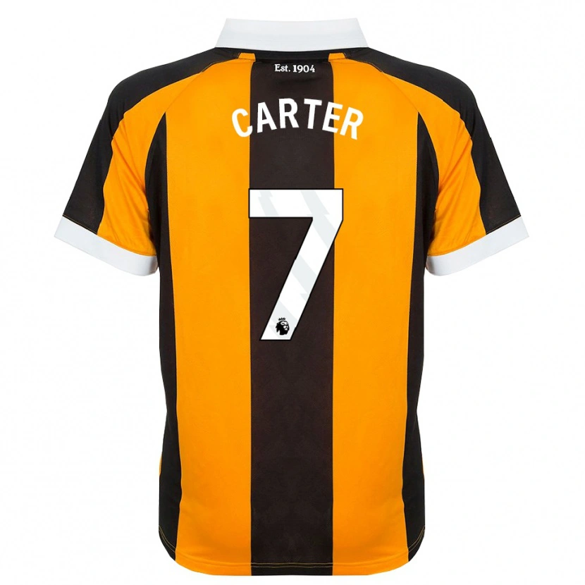 Danxen Hombre Camiseta Ramell Carter #7 Naranja Negro Blanco 1ª Equipación 2026/27 La Camisa México