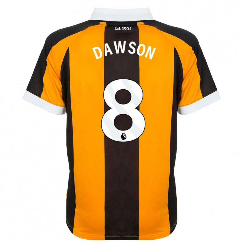 Danxen Hombre Camiseta Lucas Dawson #8 Naranja Negro Blanco 1ª Equipación 2026/27 La Camisa México