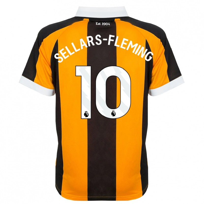 Danxen Hombre Camiseta Tyrell Sellars-Fleming #10 Naranja Negro Blanco 1ª Equipación 2026/27 La Camisa México