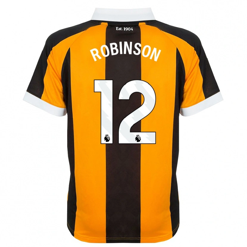 Danxen Hombre Camiseta Ben Robinson #12 Naranja Negro Blanco 1ª Equipación 2026/27 La Camisa México