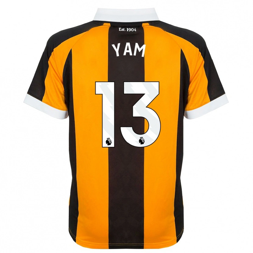 Danxen Hombre Camiseta Callum Yam #13 Naranja Negro Blanco 1ª Equipación 2026/27 La Camisa México