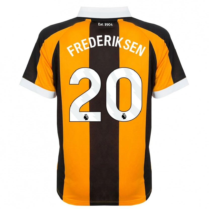 Danxen Hombre Camiseta Abbey Frederiksen #20 Naranja Negro Blanco 1ª Equipación 2026/27 La Camisa México