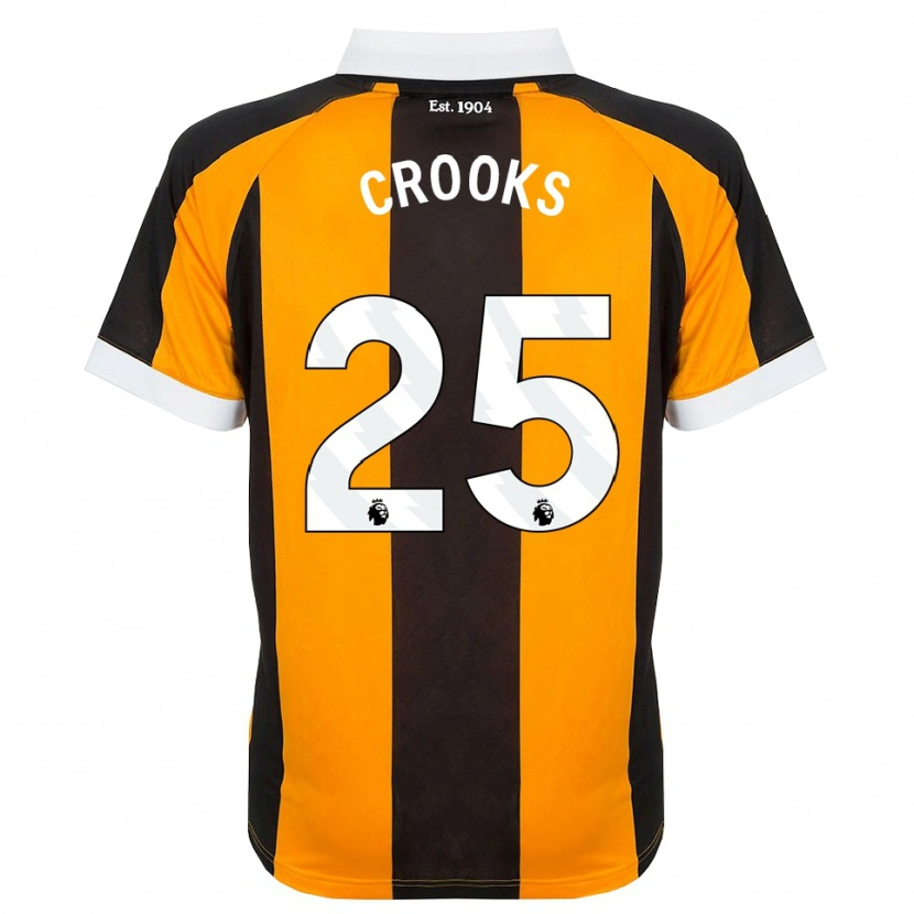 Danxen Hombre Camiseta Matt Crooks #25 Naranja Negro Blanco 1ª Equipación 2026/27 La Camisa México