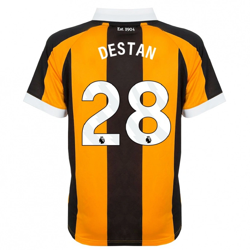 Danxen Hombre Camiseta Enis Destan #28 Naranja Negro Blanco 1ª Equipación 2026/27 La Camisa México