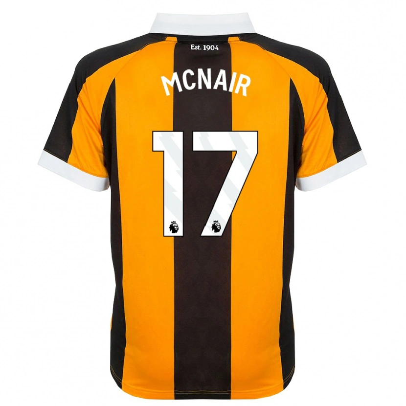 Danxen Hombre Camiseta Paddy Mcnair #17 Naranja Negro Blanco 1ª Equipación 2026/27 La Camisa México