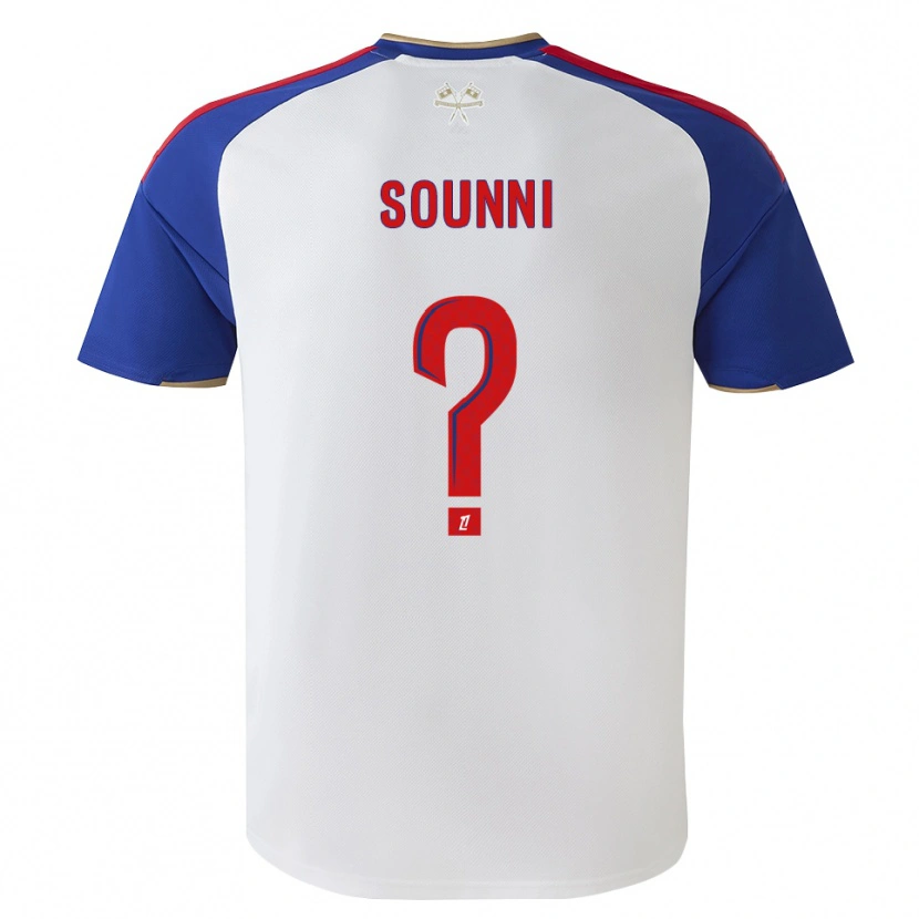 Danxen Hombre Camiseta Madyan Sounni #0 Azul Real Rojo Blanco 1ª Equipación 2026/27 La Camisa México