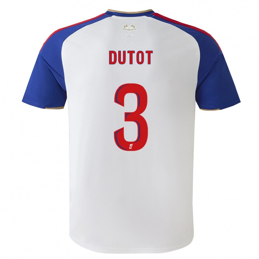 Danxen Hombre Camiseta Timothée Dutot #3 Azul Real Rojo Blanco 1ª Equipación 2026/27 La Camisa México