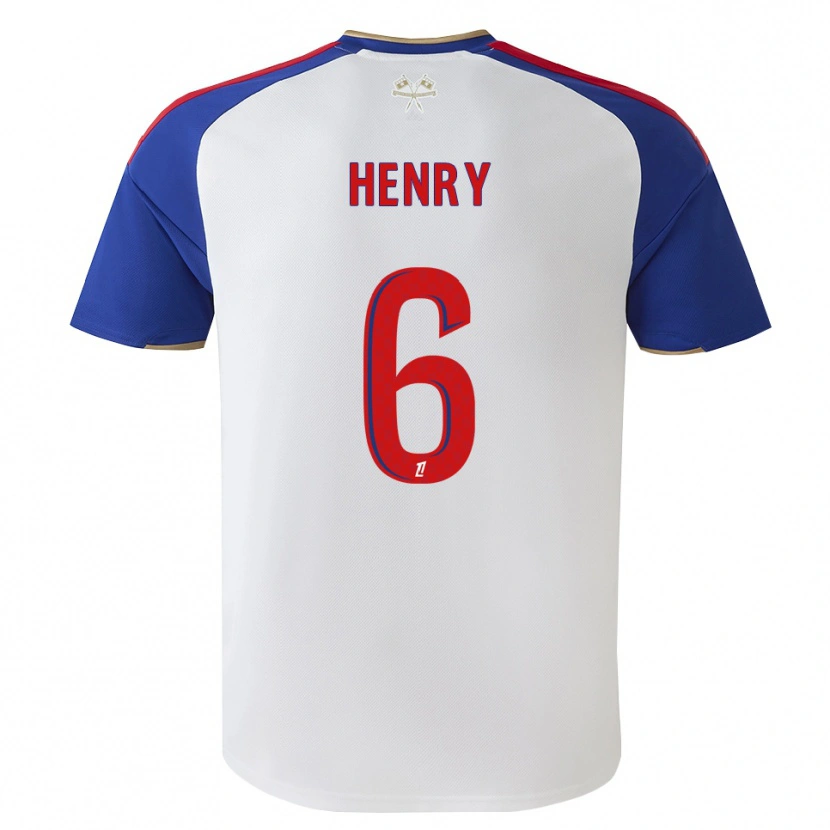 Danxen Hombre Camiseta Amandine Henry #6 Azul Real Rojo Blanco 1ª Equipación 2026/27 La Camisa México