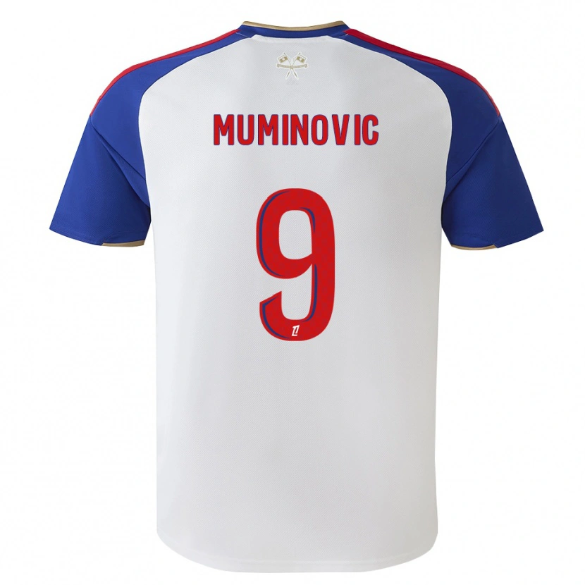 Danxen Hombre Camiseta Ajdin Muminovic #9 Azul Real Rojo Blanco 1ª Equipación 2026/27 La Camisa México