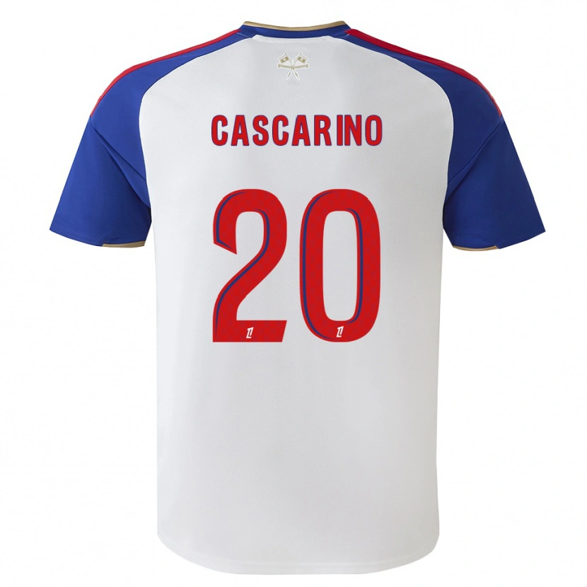 Danxen Hombre Camiseta Delphine Cascarino #20 Azul Real Rojo Blanco 1ª Equipación 2026/27 La Camisa México