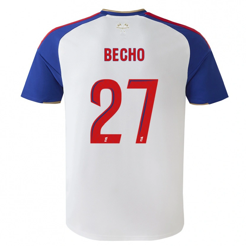 Danxen Hombre Camiseta Vicki Bècho #27 Azul Real Rojo Blanco 1ª Equipación 2026/27 La Camisa México