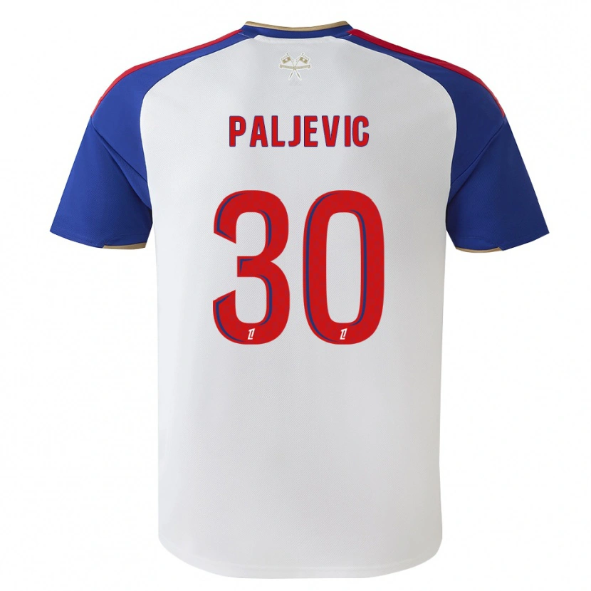 Danxen Hombre Camiseta Alyssia Paljevic #30 Azul Real Rojo Blanco 1ª Equipación 2026/27 La Camisa México
