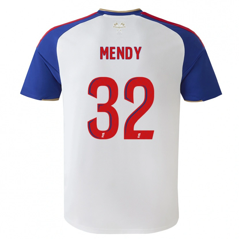 Danxen Hombre Camiseta Maeline Mendy #32 Azul Real Rojo Blanco 1ª Equipación 2026/27 La Camisa México