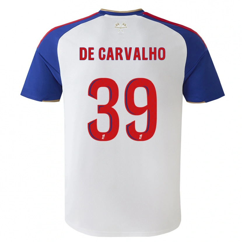 Danxen Hombre Camiseta Mathys De Carvalho #39 Azul Real Rojo Blanco 1ª Equipación 2026/27 La Camisa México