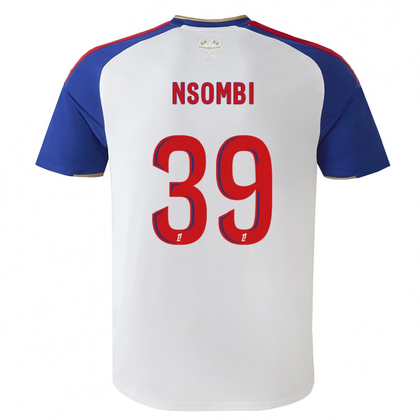 Danxen Hombre Camiseta Gael Nsombi #39 Azul Real Rojo Blanco 1ª Equipación 2026/27 La Camisa México