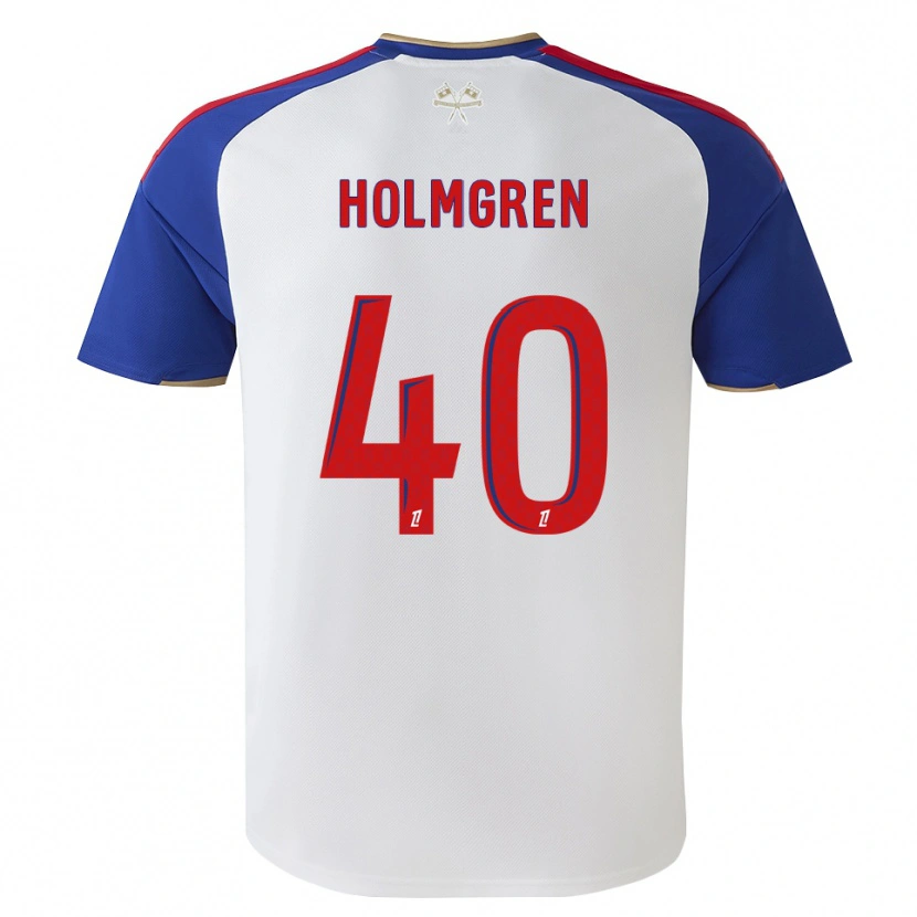 Danxen Hombre Camiseta Emma Holmgren #40 Azul Real Rojo Blanco 1ª Equipación 2026/27 La Camisa México