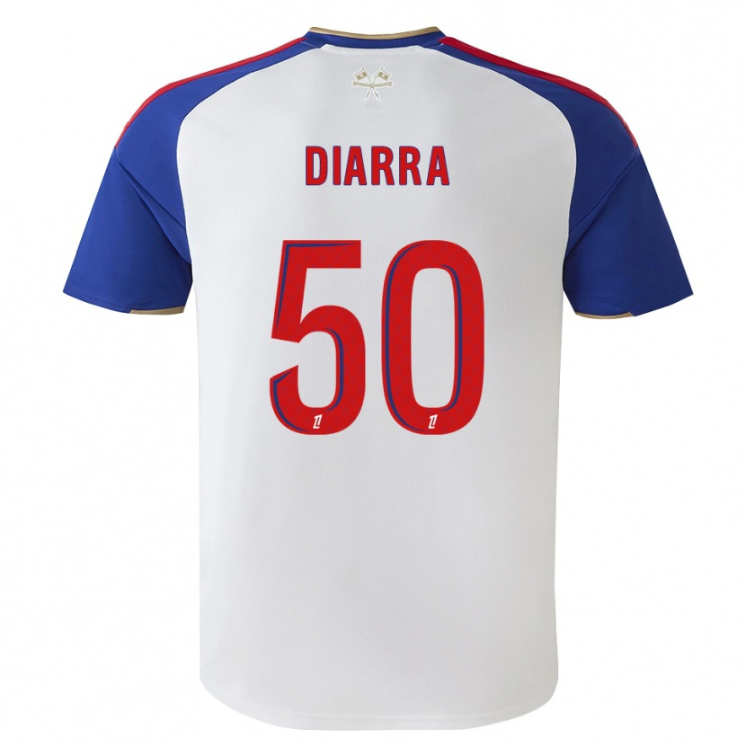 Danxen Hombre Camiseta Lassine Diarra #50 Azul Real Rojo Blanco 1ª Equipación 2026/27 La Camisa México
