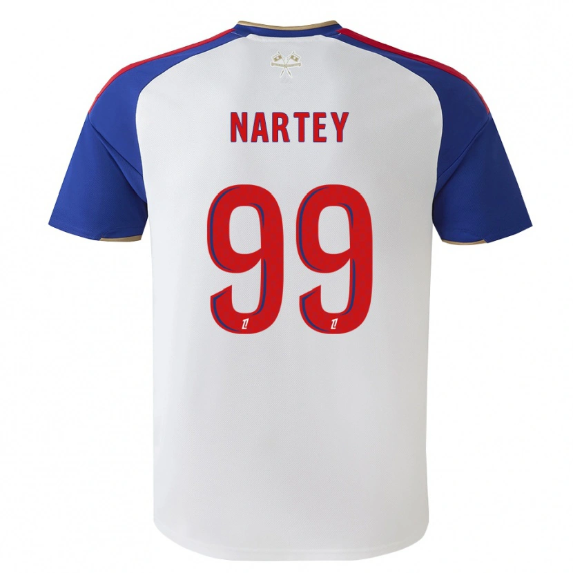 Danxen Hombre Camiseta Noah Nartey #99 Azul Real Rojo Blanco 1ª Equipación 2026/27 La Camisa México