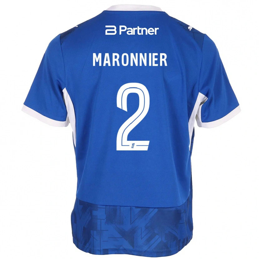 Danxen Hombre Camiseta Lucas Maronnier #2 Azul Medio Blanco 1ª Equipación 2026/27 La Camisa México