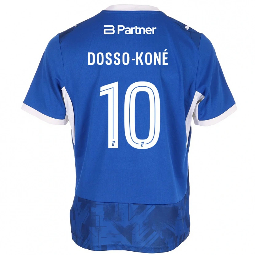 Danxen Hombre Camiseta Namory Dosso-Koné #10 Azul Medio Blanco 1ª Equipación 2026/27 La Camisa México