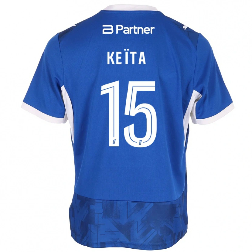 Danxen Hombre Camiseta Modibo Keïta #15 Azul Medio Blanco 1ª Equipación 2026/27 La Camisa México