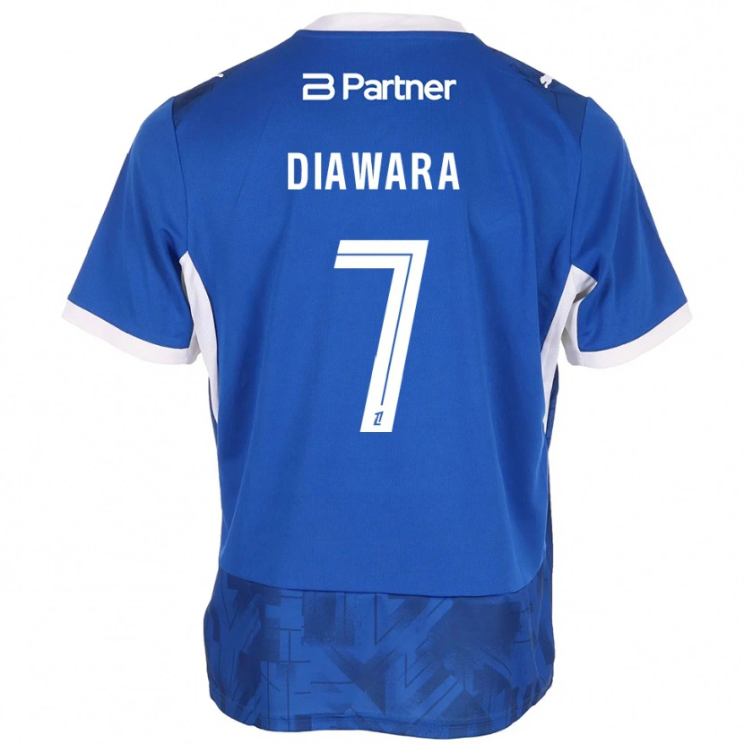 Danxen Hombre Camiseta Kandet Diawara #7 Azul Medio Blanco 1ª Equipación 2026/27 La Camisa México