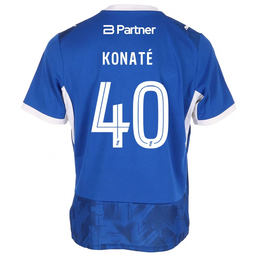 Danxen Hombre Camiseta Hillel Konaté #40 Azul Medio Blanco 1ª Equipación 2026/27 La Camisa México