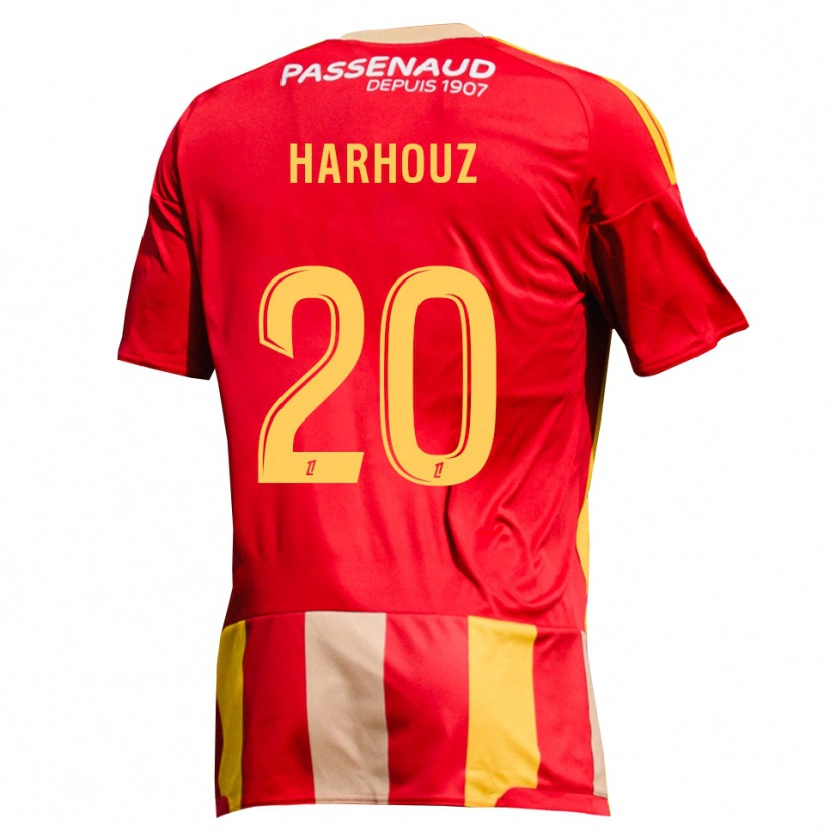 Danxen Hombre Camiseta William Harhouz #20 Rojo Amarillo Verde 1ª Equipación 2026/27 La Camisa México