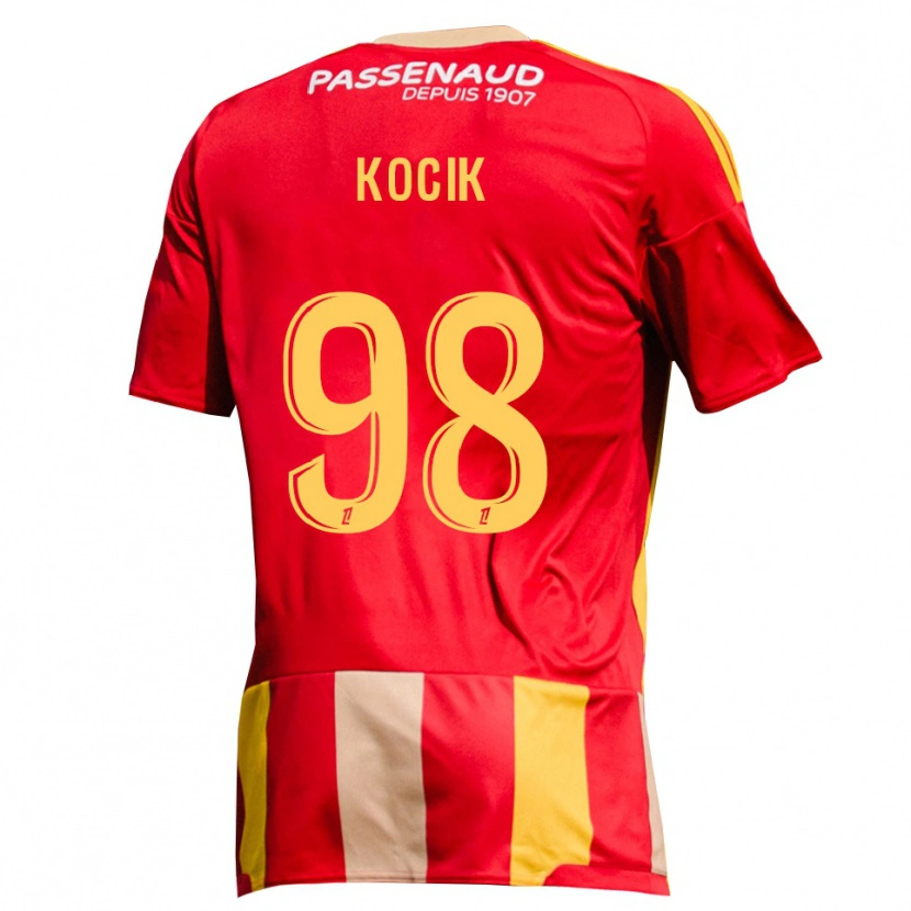 Danxen Hombre Camiseta Nicolas Kocik #98 Rojo Amarillo Verde 1ª Equipación 2026/27 La Camisa México