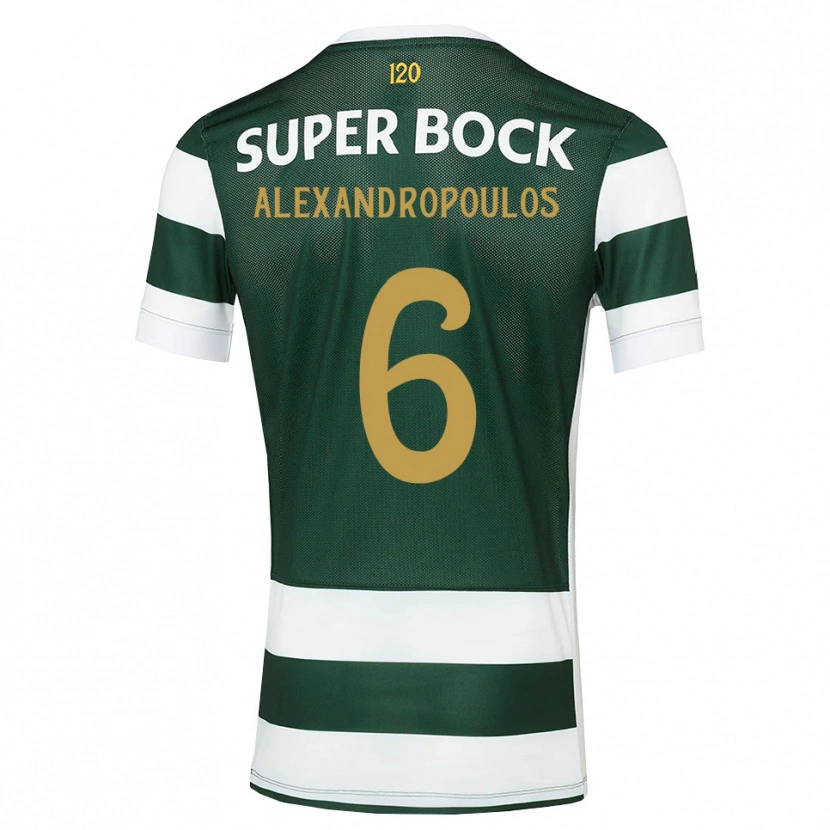 Danxen Hombre Camiseta Sotiris Alexandropoulos #6 Grisardodarkslategray Blanco 1ª Equipación 2026/27 La Camisa México