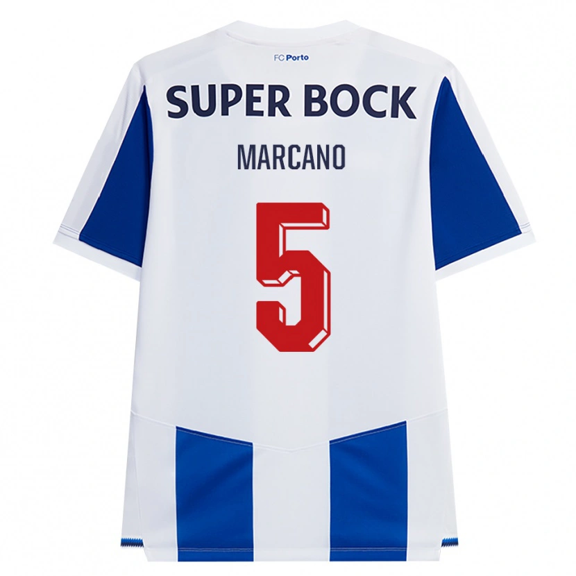 Danxen Hombre Camiseta Ivan Marcano #5 Azul Blanco Rojo 1ª Equipación 2026/27 La Camisa México