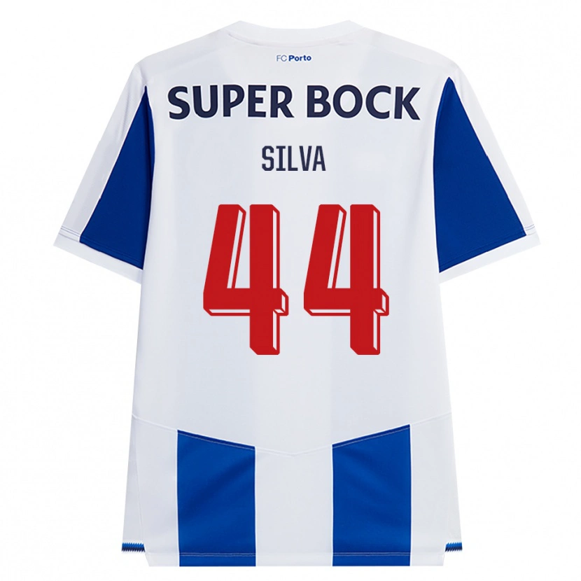 Danxen Hombre Camiseta Felipe Silva #44 Azul Blanco Rojo 1ª Equipación 2026/27 La Camisa México