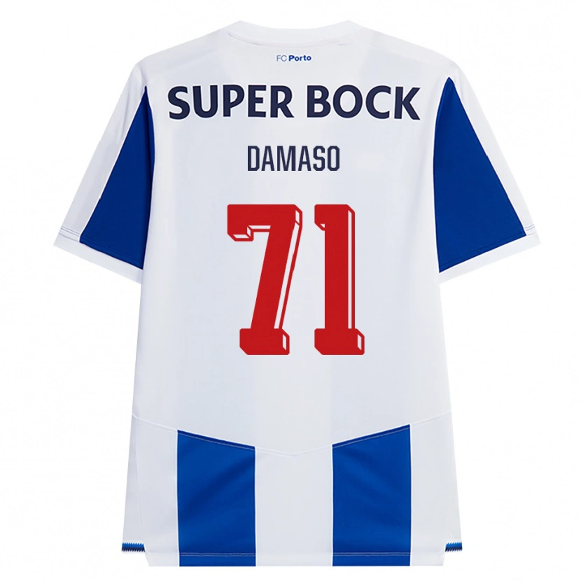 Danxen Hombre Camiseta Nico Damaso #71 Azul Blanco Rojo 1ª Equipación 2026/27 La Camisa México