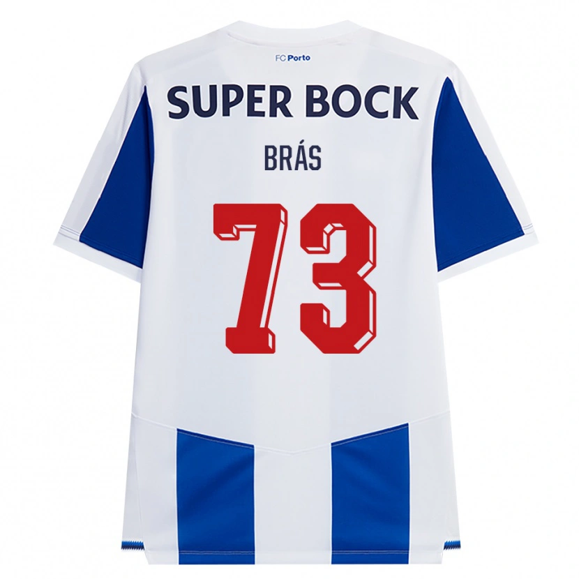 Danxen Hombre Camiseta Gabriel Brás #73 Azul Blanco Rojo 1ª Equipación 2026/27 La Camisa México