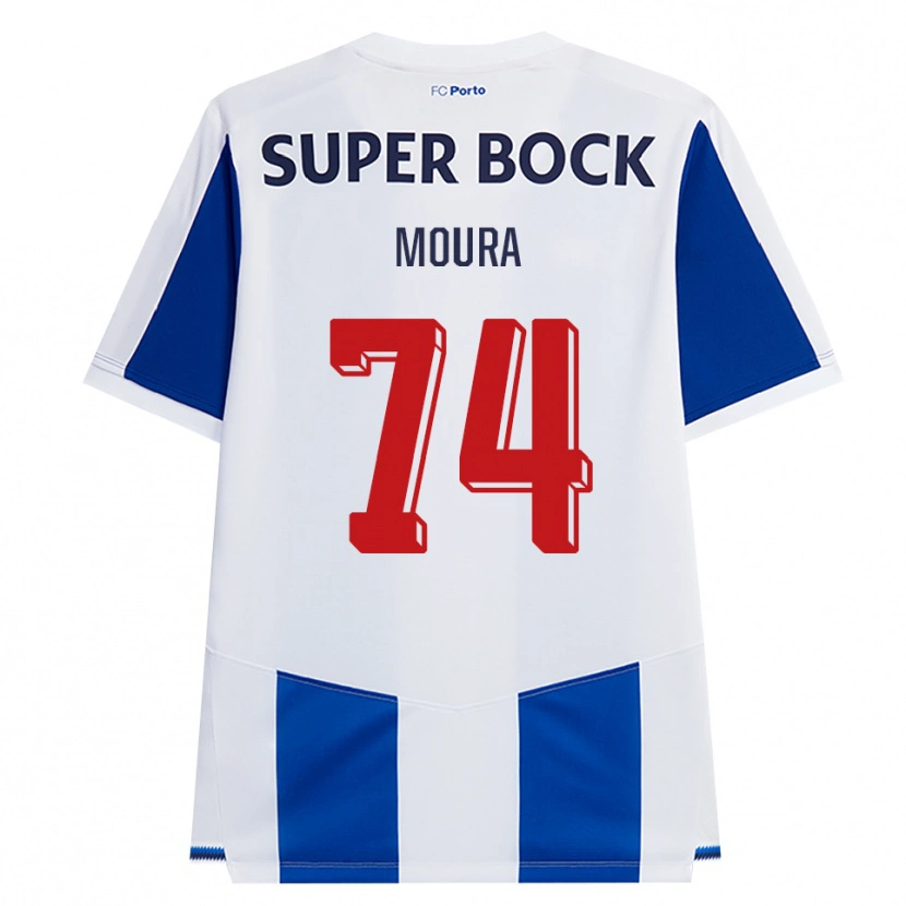 Danxen Hombre Camiseta Francisco Moura #74 Azul Blanco Rojo 1ª Equipación 2026/27 La Camisa México
