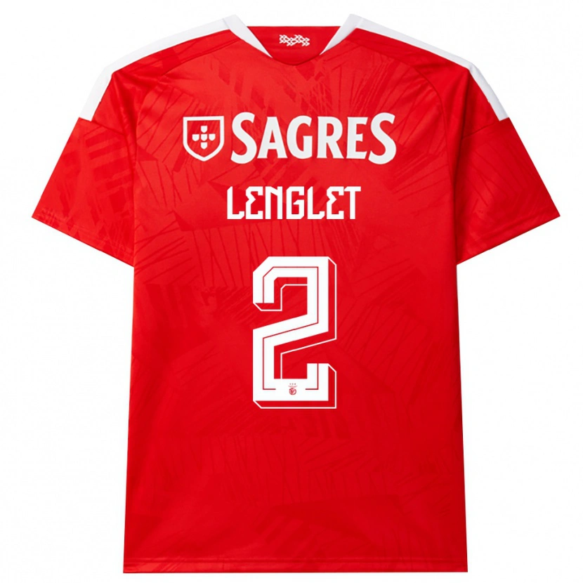 Danxen Hombre Camiseta Clément Lenglet #2 Rojo Blanco Amarillo 1ª Equipación 2026/27 La Camisa México