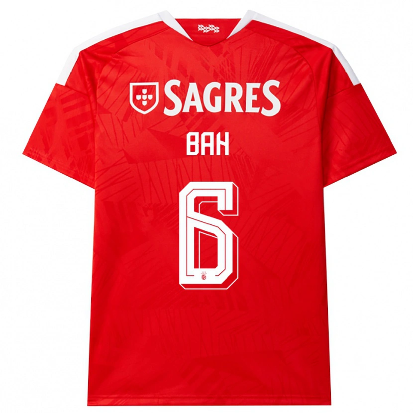 Danxen Hombre Camiseta Alexander Bah #6 Rojo Blanco Amarillo 1ª Equipación 2026/27 La Camisa México