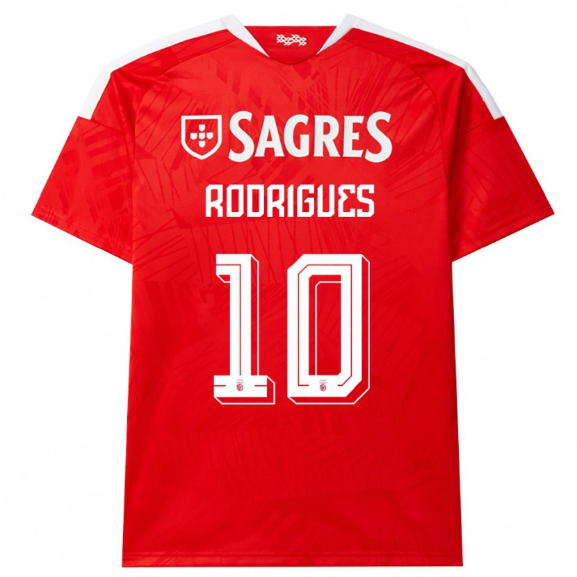 Danxen Hombre Camiseta Tiago Rodrigues #10 Rojo Blanco Amarillo 1ª Equipación 2026/27 La Camisa México