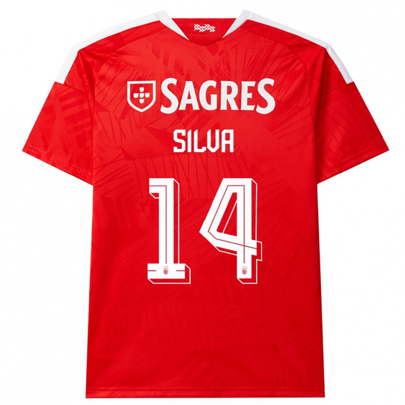 Danxen Hombre Camiseta Gonçalo Silva #14 Rojo Blanco Amarillo 1ª Equipación 2026/27 La Camisa México