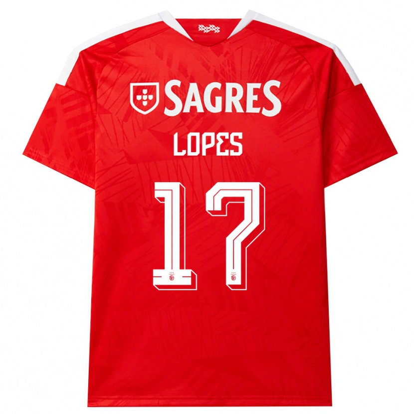 Danxen Hombre Camiseta Simão Lopes #17 Rojo Blanco Amarillo 1ª Equipación 2026/27 La Camisa México