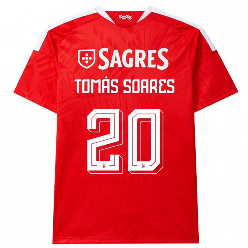 Danxen Hombre Camiseta Tomás Soares #20 Rojo Blanco Amarillo 1ª Equipación 2026/27 La Camisa México