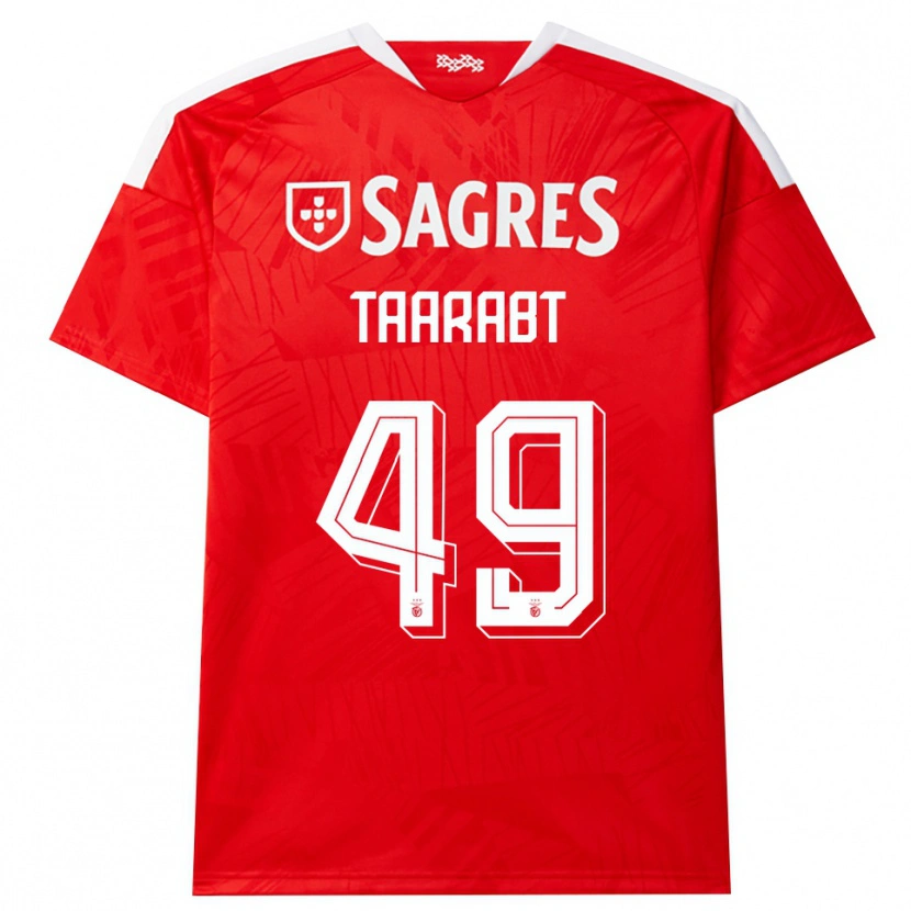 Danxen Hombre Camiseta Adel Taarabt #49 Rojo Blanco Amarillo 1ª Equipación 2026/27 La Camisa México