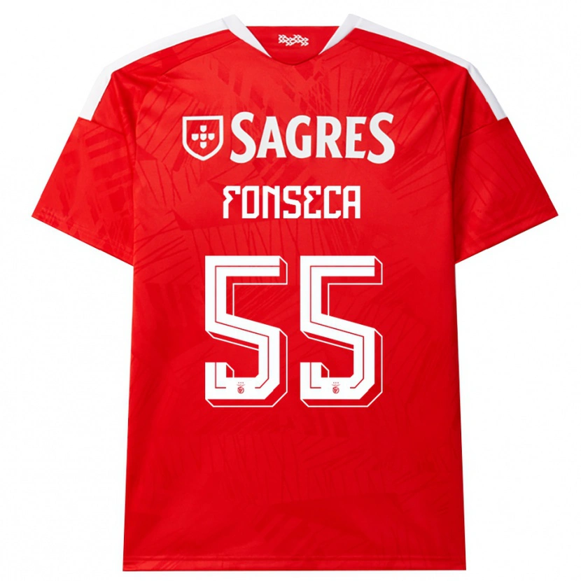 Danxen Hombre Camiseta João Fonseca #55 Rojo Blanco Amarillo 1ª Equipación 2026/27 La Camisa México