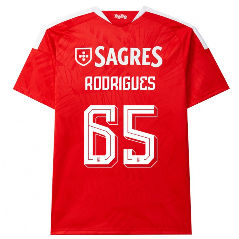 Danxen Hombre Camiseta Rafael Rodrigues #65 Rojo Blanco Amarillo 1ª Equipación 2026/27 La Camisa México